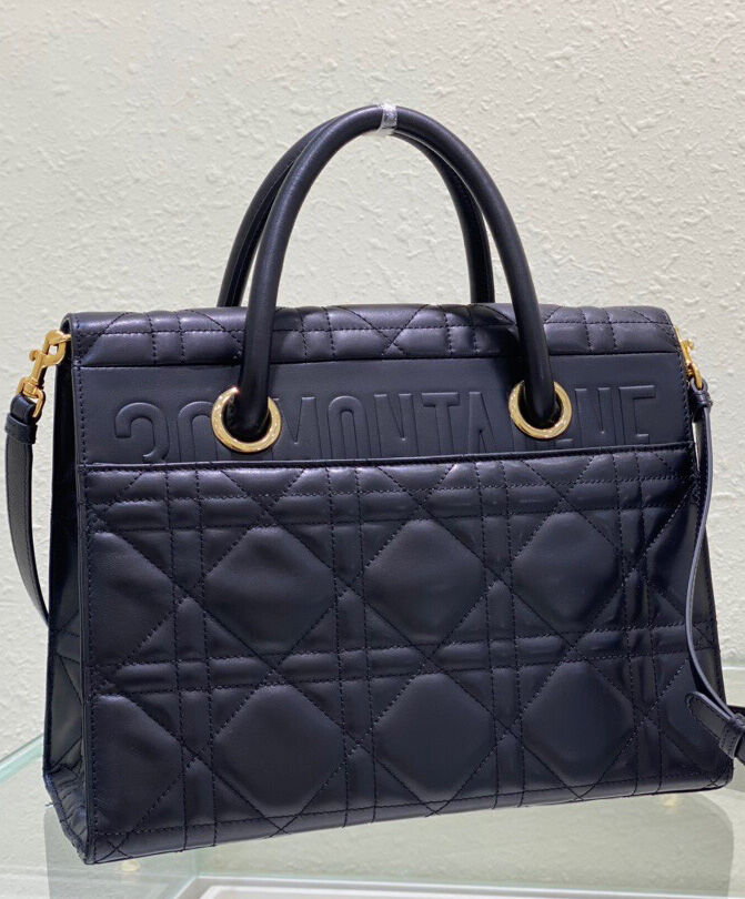 Christian Dior Large St Honore Tote Black